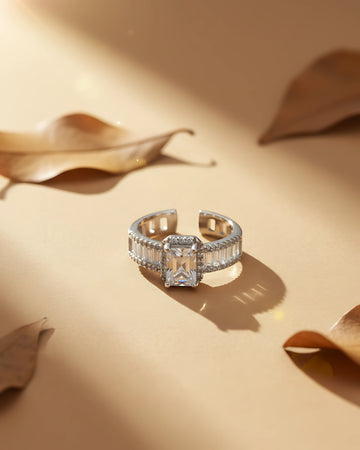 Royal Radiance Adjustable Ring | 925 sterling silver ring