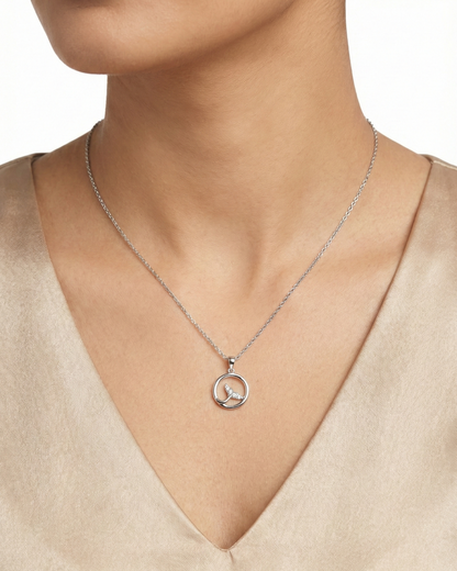 Whale Tail Wave Pendant