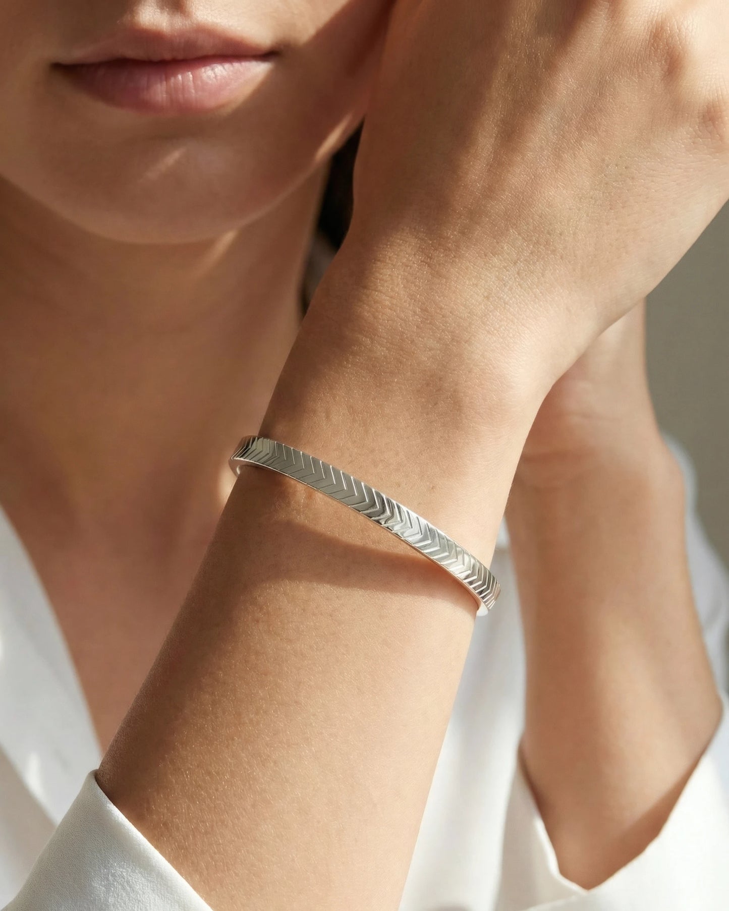 Chevron Detail Bangle