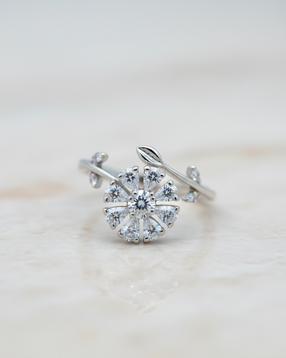 Floral Sonata Adjustable Ring