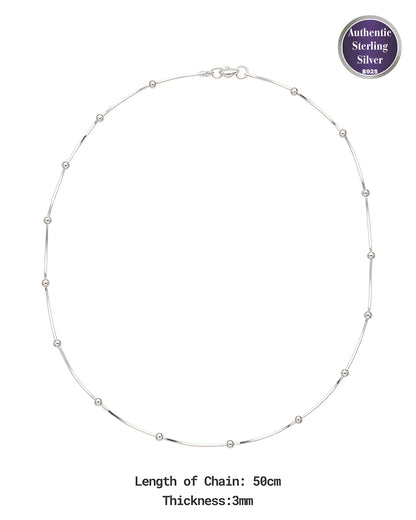 Sleek Bar and Bead Station Chain