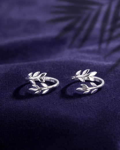 Laurel Leaf Bypass Toe Rings