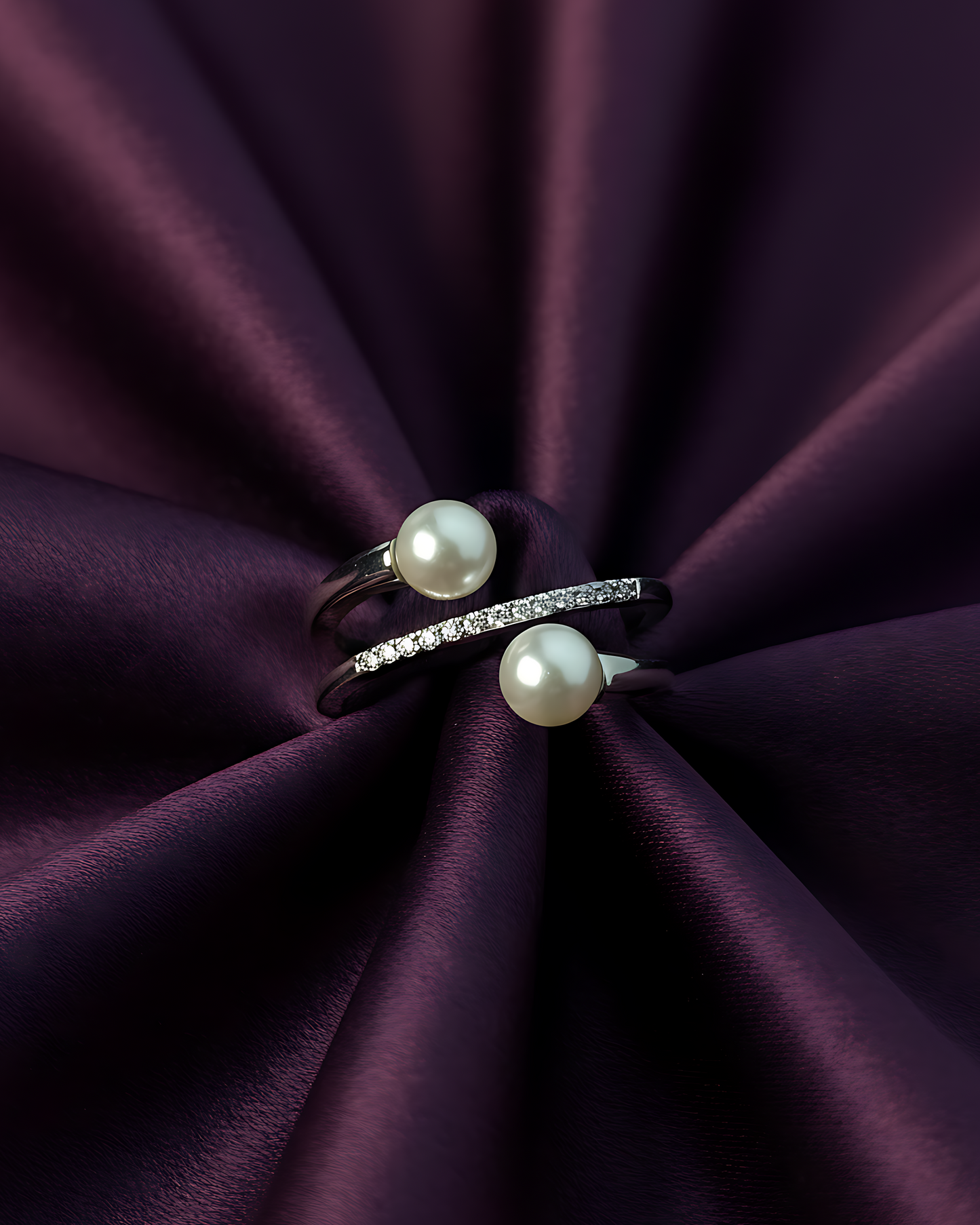Pearl Duo Wrap Ring