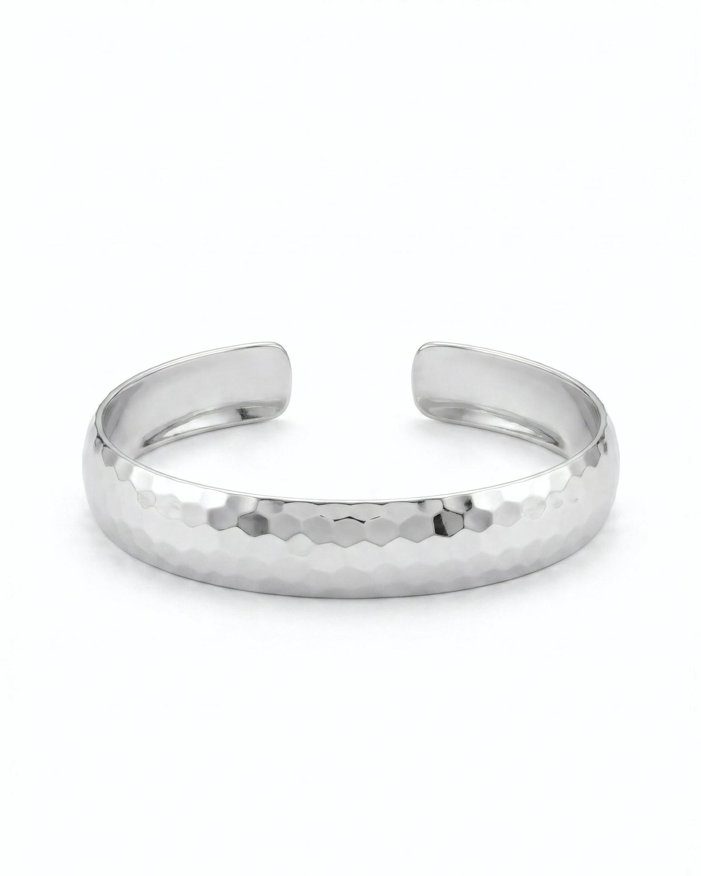 Hammered Wide Cuff Bangle