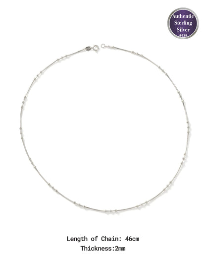 Sleek Beaded Snake Chain