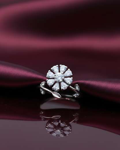 Floral Sonata Adjustable Ring