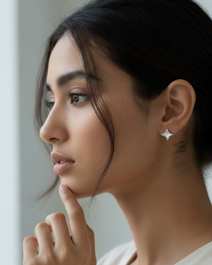 Celestial Pearl Star Studs