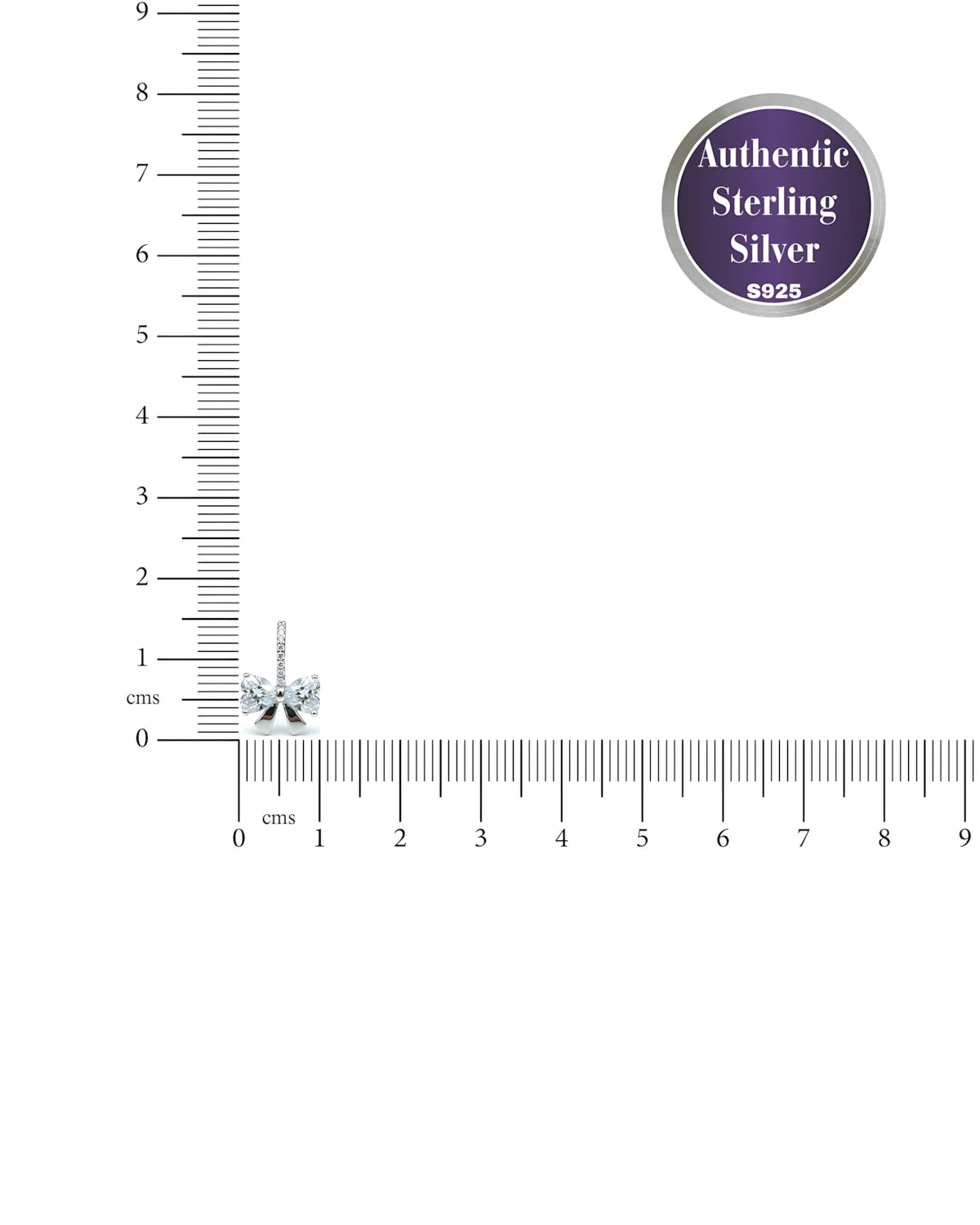 Ribbon Bow Heart Studs | 925 sterling silver earrings