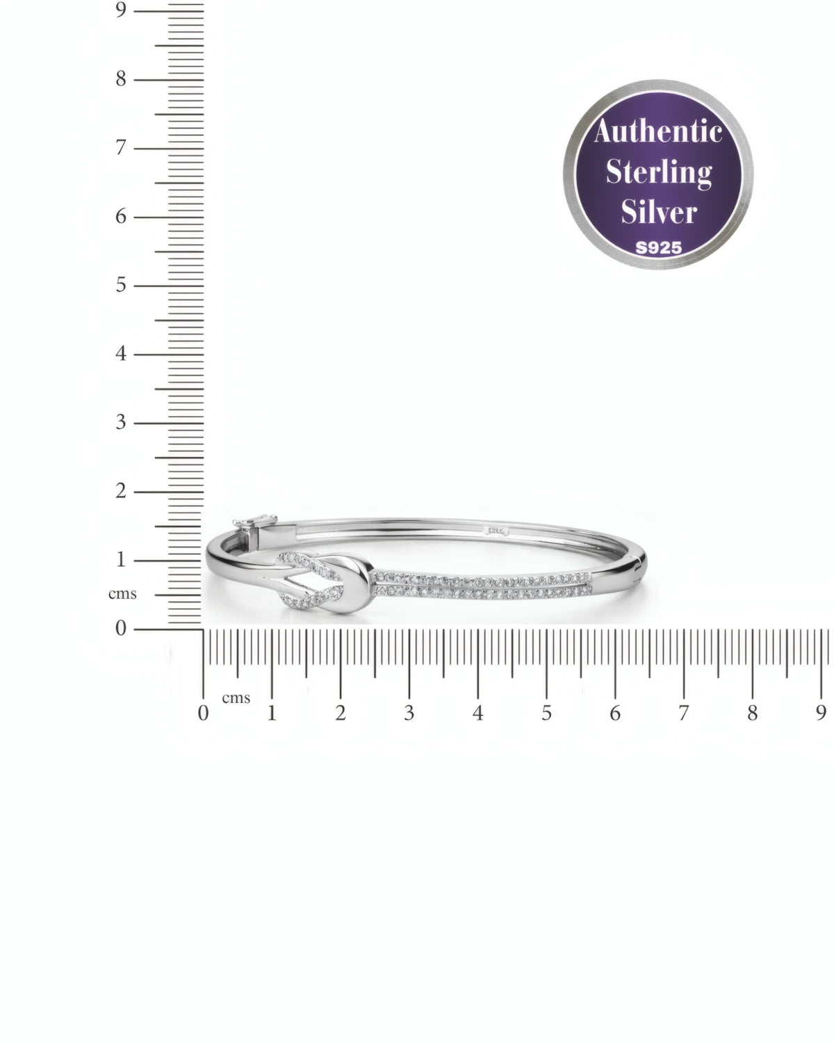 Crystal Knot Bangle