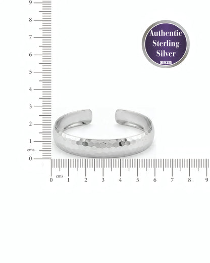 Hammered Wide Cuff Bangle
