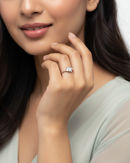 Prism Petal Adjustable Ring